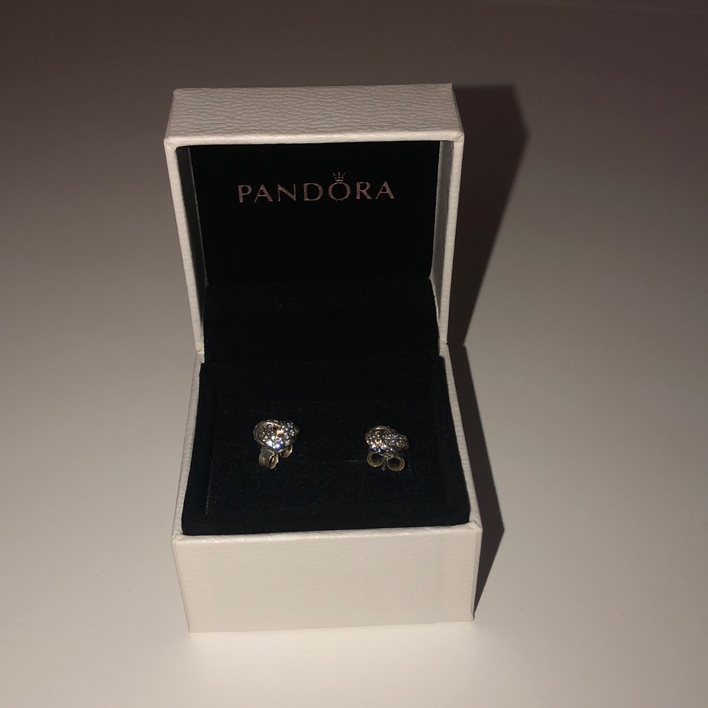 Pandora Shimmering Knot Stud Earrings